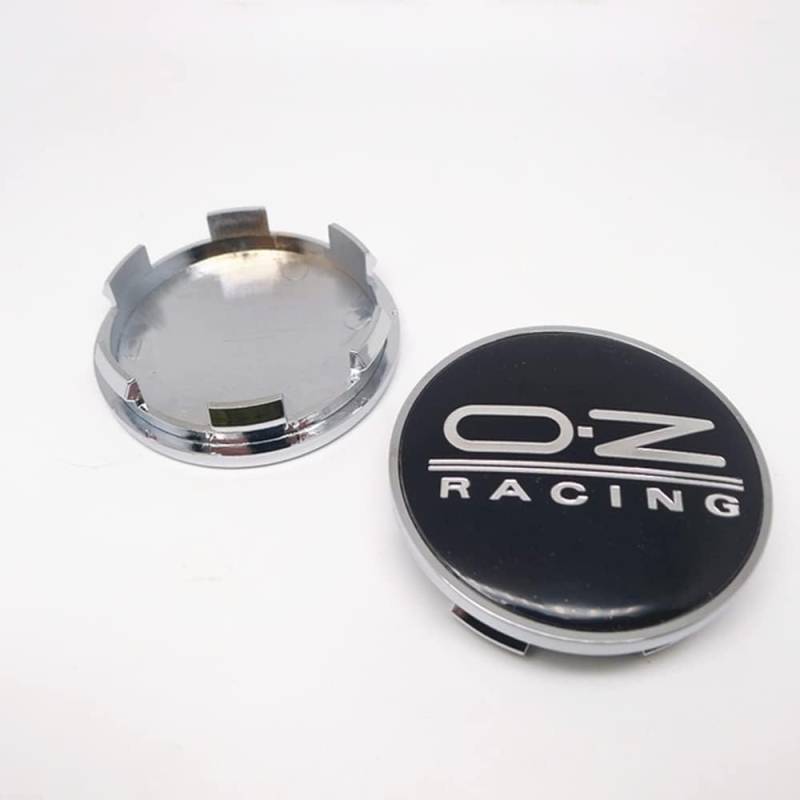 4 Stück Auto Nabendeckel für OZ Racing 59mm 65mm, Staubdicht Wasserdicht Anti Rost Mit Logo Radnabenabdeckung Radmittelkappen Nabenkappen Auto Zubehör,65mm-B von REDAEL