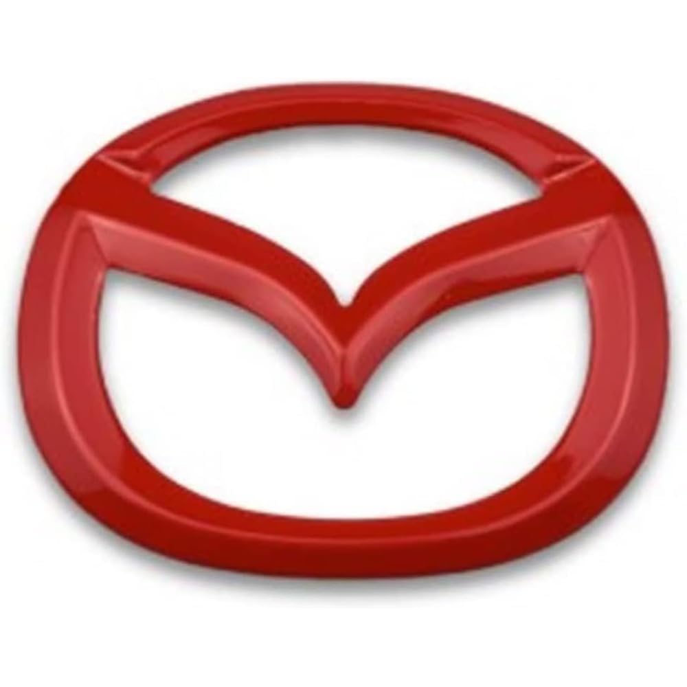 Emblem Logo Aufkleber für Mazda 2 3 5 6 / CX3 CX5 CX7 CX9 CX30 / MX30 MX5, Logo Cover Aufkleber Vorne/Hinten Kofferraum Logo Abzeichen Aufkleber Autoaufkleber Emblem Abziehbilder,D von REDVIT