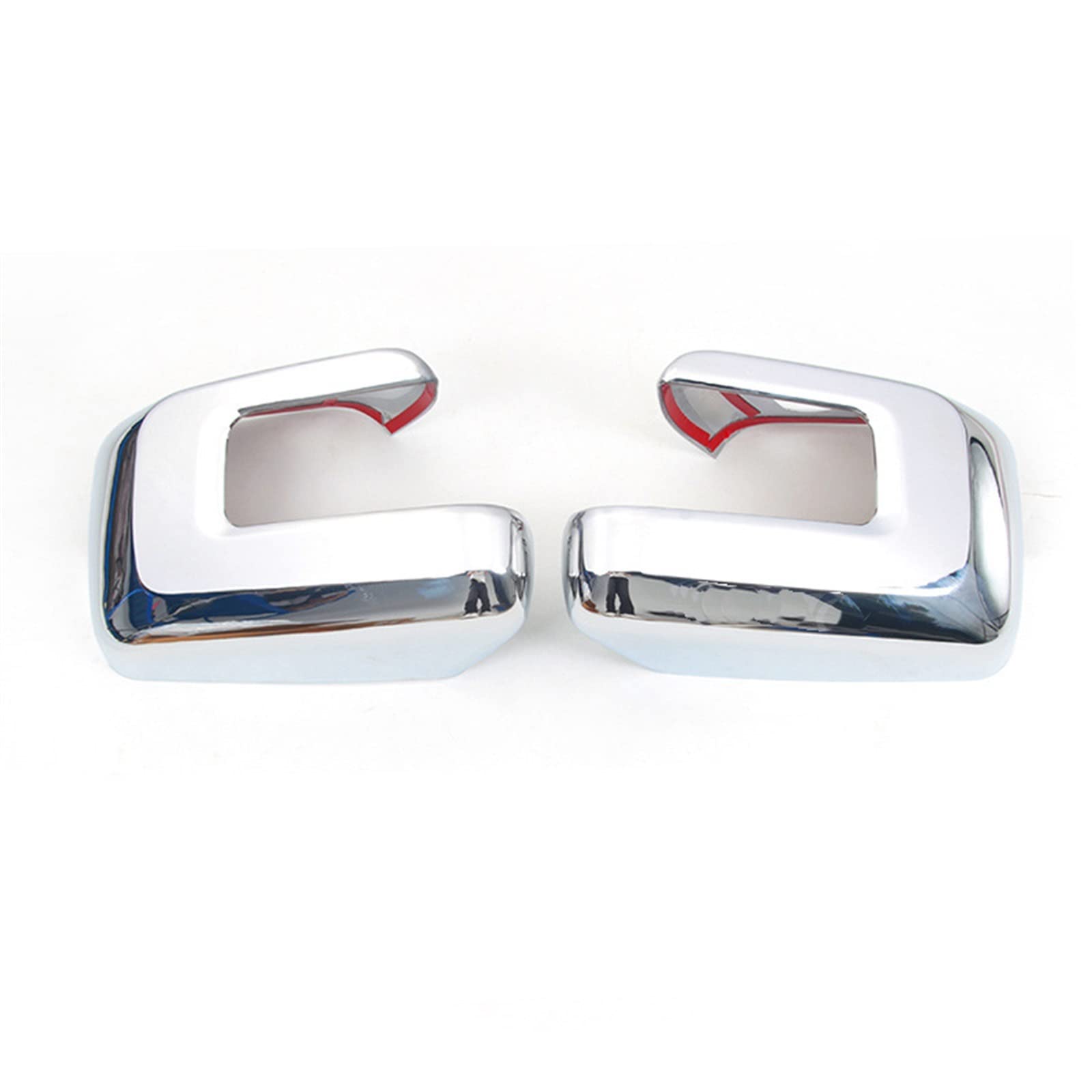 REETBQNMN Auto vorne links rechts Rückspiegelabdeckung Zierleisten Rahmen passend for Ford F150 F-150 2021 2022 Carbon Look Rückansicht Caps Rearview mirror(Chrome) von REETBQNMN