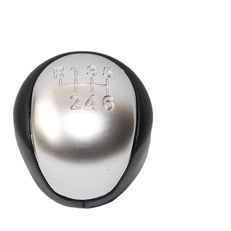 REETBQNMN Manueller Schaltknauf Kopf Getriebeabdeckung Schalthebel Stick passend for KIA passend for Carens/passend for Rondo 2007 2008 2009 2010 2011 2012 Shift knob(6 speed silver) von REETBQNMN