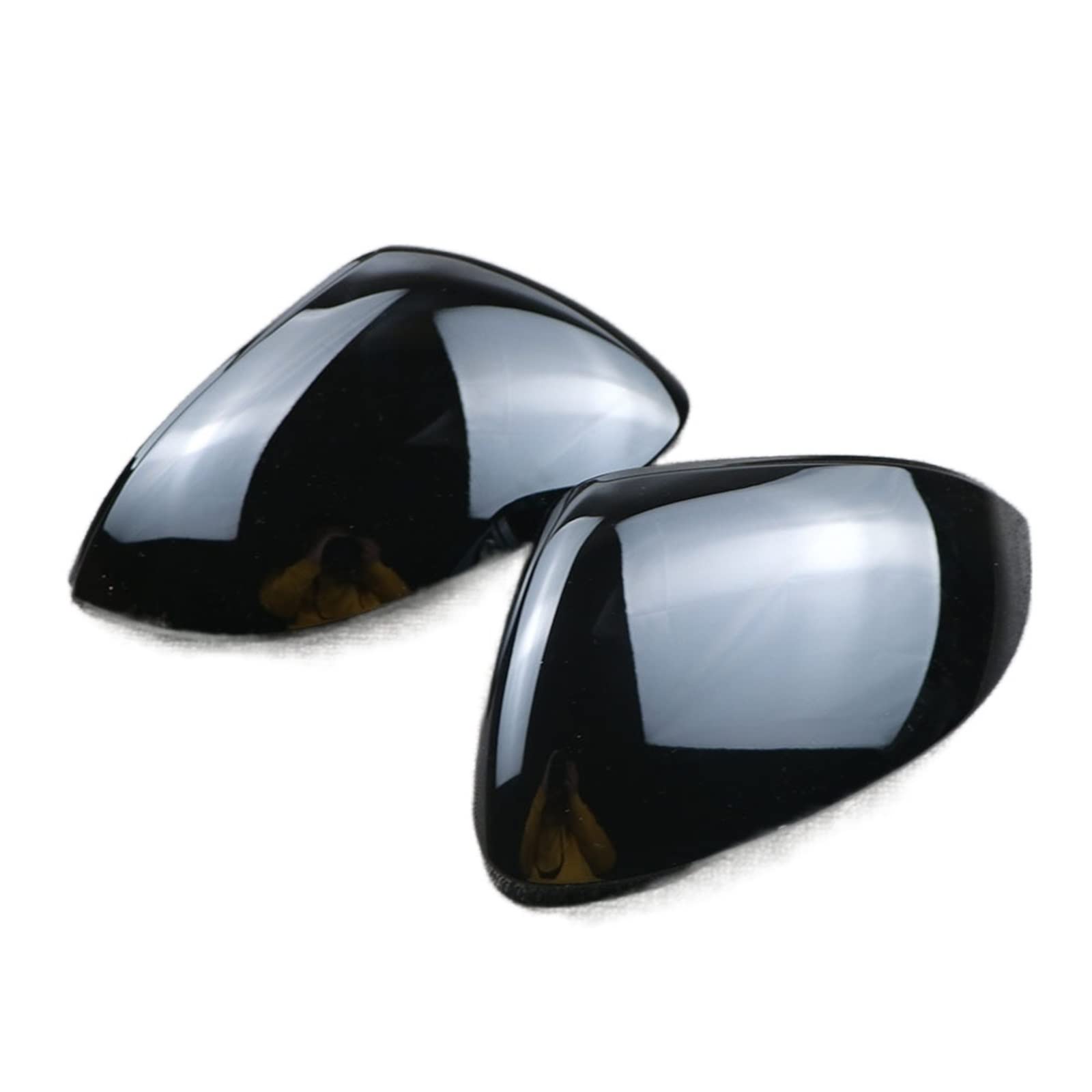 REETBQNMN Passend for VW Passend for Golf 8 MK8 2020 Schwarz Spiegelabdeckung Rückansicht Seitenspiegelkappe Gehäusestütze Spurwechsel Seitenassistent Totwinkelassistent Rearview mirror von REETBQNMN