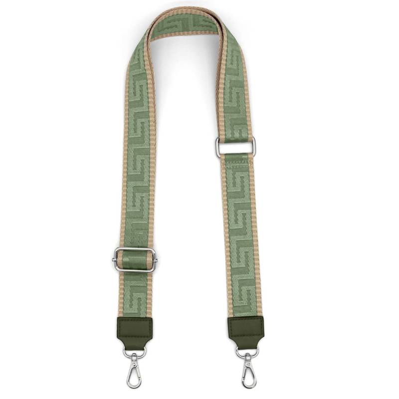 Taschengurte Zum Wechseln Silber Karabiner Verstellbarer Schultergurt für Taschen 3.8 Breit Taschengurt Schulterriemen für Taschen für Damen Herren 80-135cm Verstellbarer Taschenriemen (Hellgrün) von REETEE