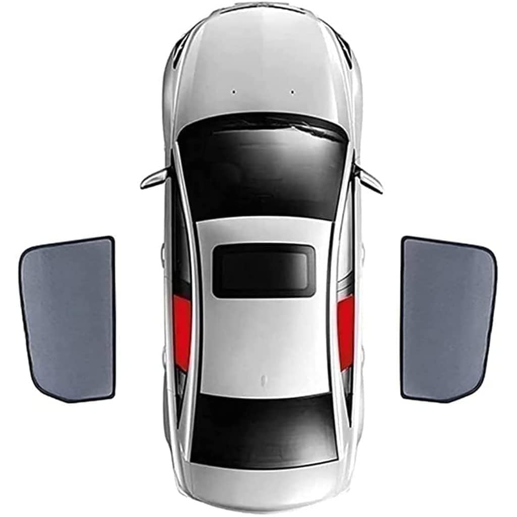 Auto Fenster Verdunkelung Magnete für Kia K2 2011-2016, Auto Sonnenschirm Klein Auto Sunshine Cover Universal Autofenster Vorhänge Auto Magnetisch Sonnenschutz Zubehör,2pcsrear von REIJAX