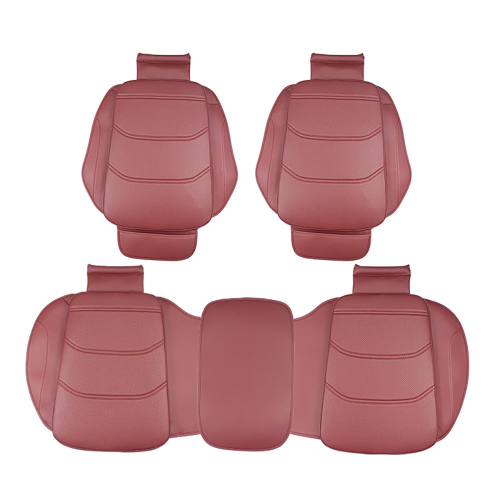 Autositzkissen, Für Mazda MX-30 2020-2024/Mazda MX-5 2008-2024 atmungsaktive Vier-Jahreszeiten-High-End-Autositzbezüge Fünfsitz-Halbbezug-Autositzkissen, (Color: Volcano Red) von REIJAX