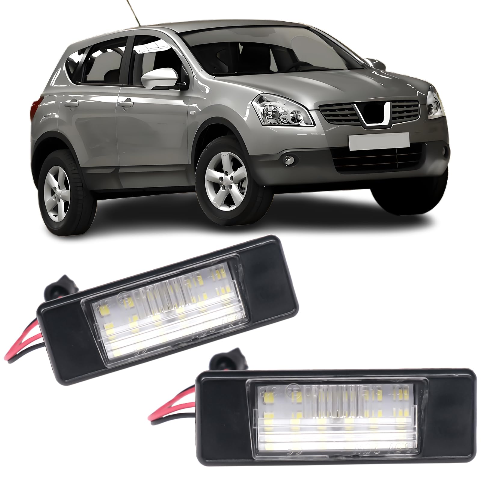 REINKO LED Kennzeichenbeleuchtung passt für Nissan Qashqai J10 J11 NV200 NP300 von REINKO