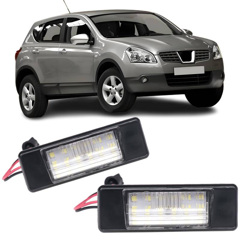 REINKO LED Kennzeichenbeleuchtung passt für Nissan Qashqai J10 J11 NV200 NP300 von REINKO