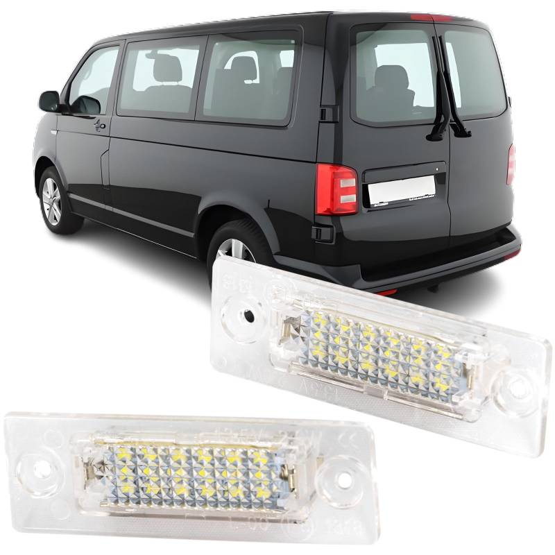 REINKO LED Kennzeichenbeleuchtung passt für Skoda Super I 3U VW Passat Limo. B5.5 3B3 3BG Passat Variant 3C T5 T6 Caddy 3 4 von REINKO