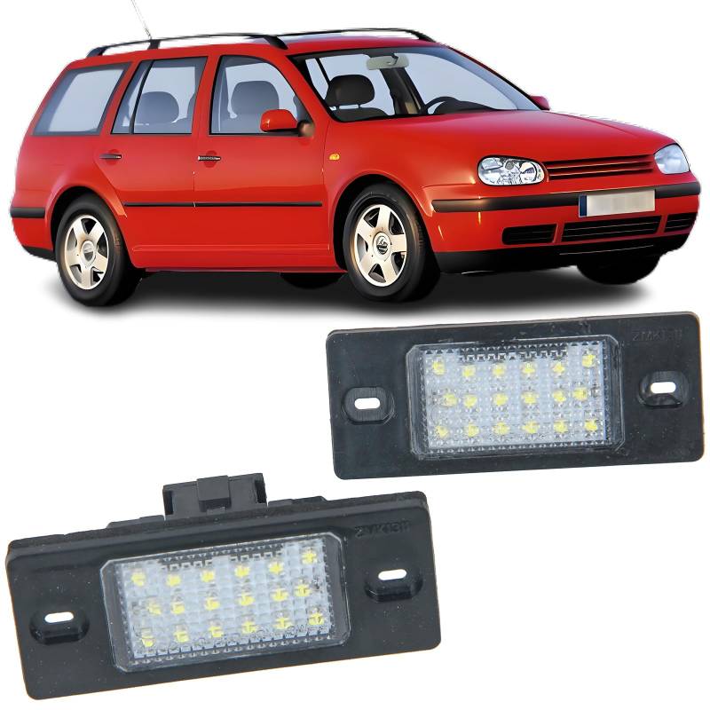 REINKO LED Kennzeichenbeleuchtung passt für VW Golf Variant 4 5 1J 1K von REINKO