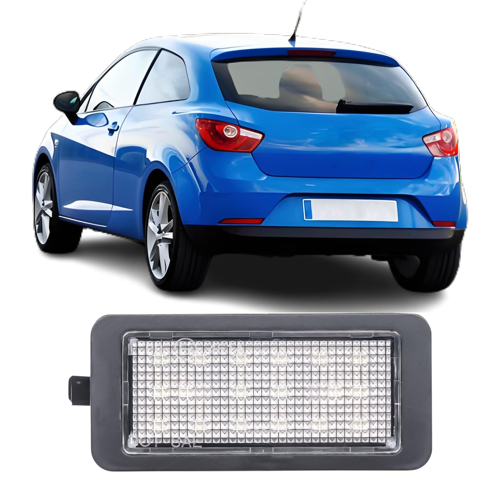 REINKO LED Kennzeichenbeleuchtung passt für VW UP Skoda Citigo Seat Mii Ibiza 4 von REINKO