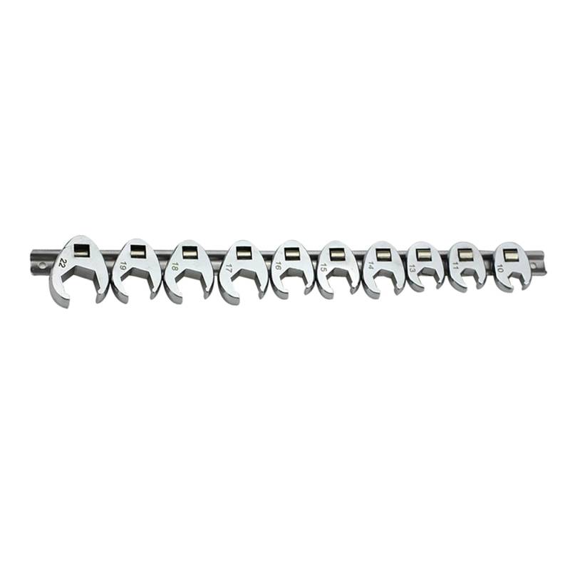 REITINGE 10Pcs 3/8 Zoll Schraubenschlüssel Set 10-22mm Metric Hahnenfuß Schlüssel Reparatur Werkzeug Für Enge Platz Schlüssel Für Mechaniker von REITINGE