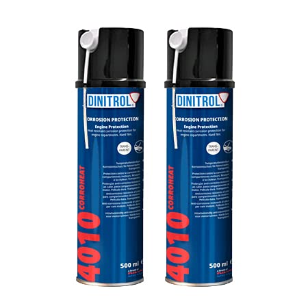 2 x Dinitrol 4010 Hohe Temperatur Wasser reinigen Motor klar Wachs 500 ml Aerosol von REJEL