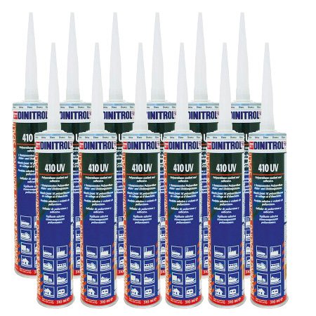 Rejel Dinitrol 410 UV-Polyurethan, Weiß, 12 x 310 ml Tuben in Box von REJEL