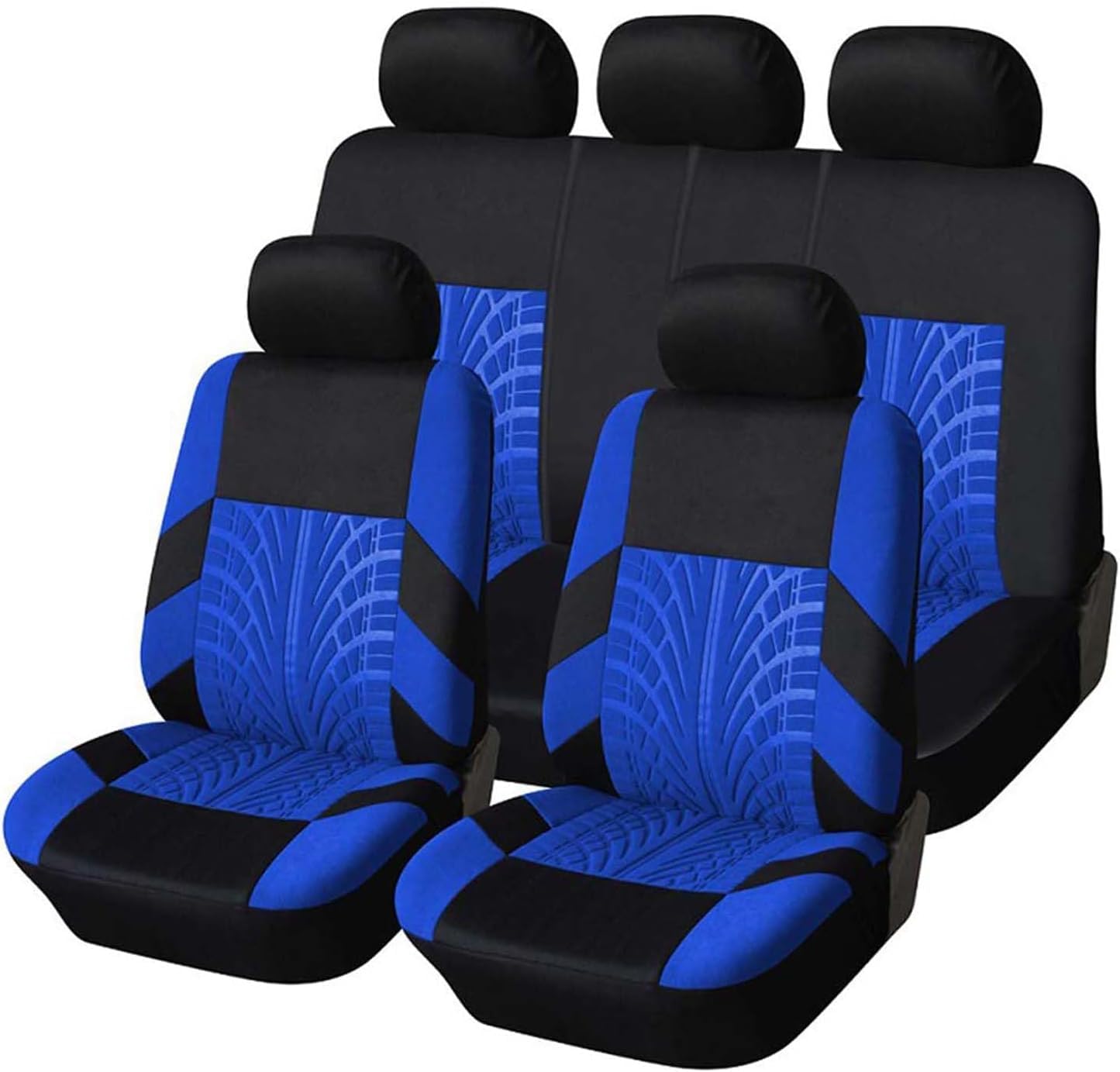 Auto Sitzbezüge Sets für Alfa Romeo 147 2000-2003 2004 2005 2006 2007 2008 2009 2010 2011, 5 Sitzer Allwetter Atmungsaktiv Autositz Schonbezug Innenraum Zubehör,E-Blue von REMAZ