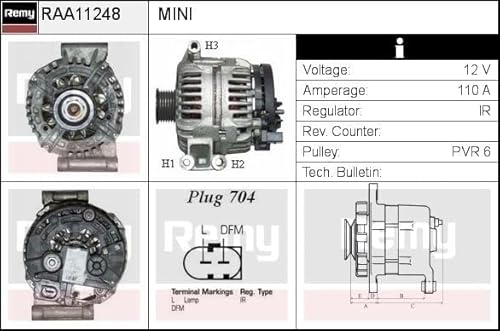 REMY Automotive RAA11248 Lichtmaschine, Metall von REMY Automotive