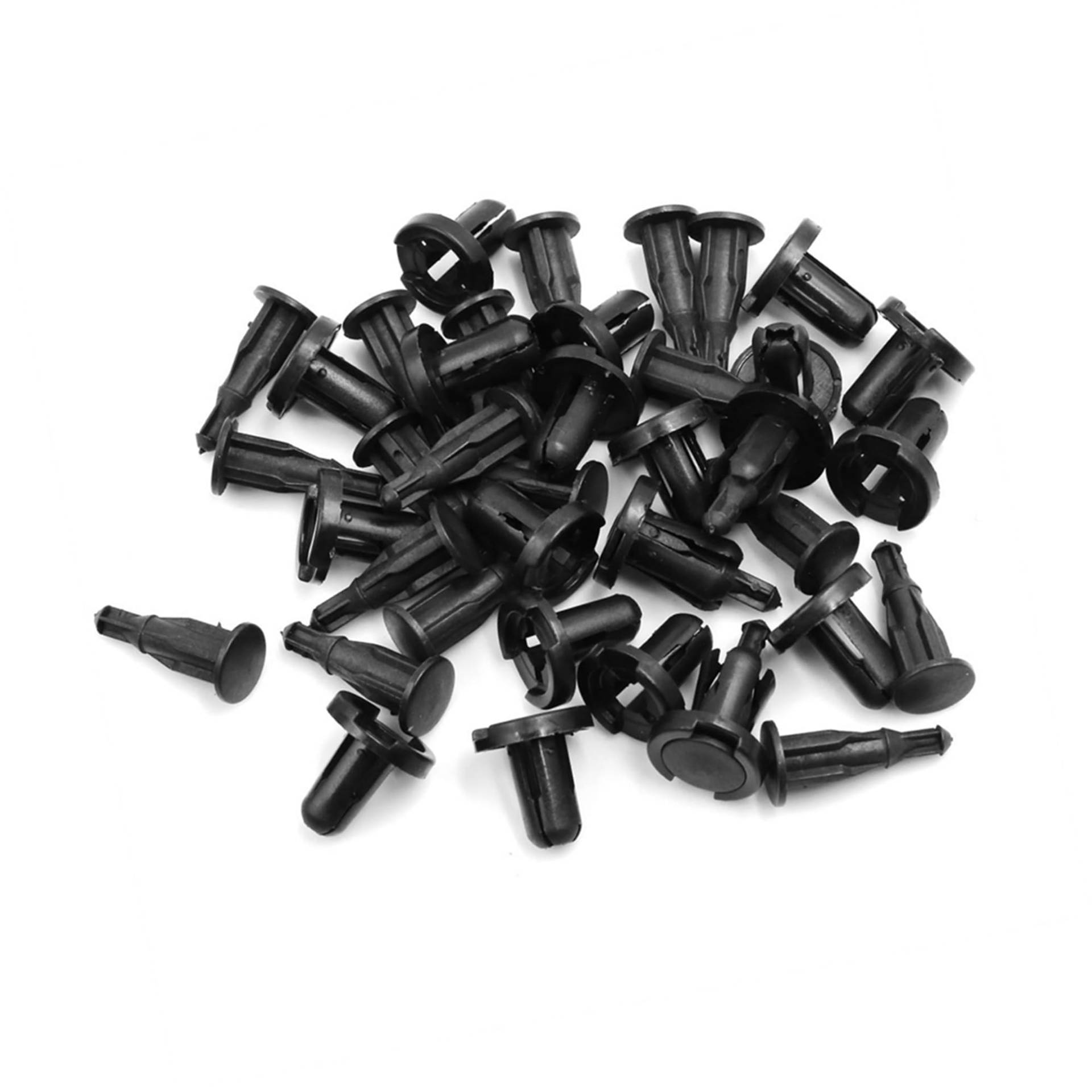 REPAIROCK 10 Stück 10 mm Loch schwarz Auto Kotflügel Stoßstange Kunststoff Nieten Push Pin Clips Auto Ersatzteile von REPAIROCK