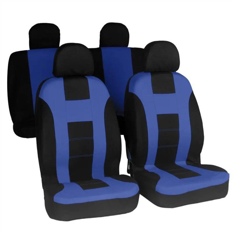 REPELKY Sitzbezügesets Autositzschutz Vordersitzbezüge Autobezüge Vordersitzbezüge Für FIAT 500 Für Punto Für Freemont Komplettset Autositzschoner (Farbe : Full Set of Blue) von REPELKY