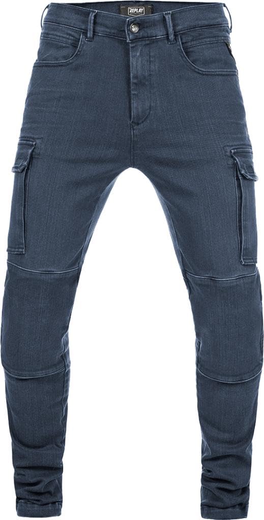 Replay Motorrad Jeans Motorradhose Motorradjeans Shift Jeanshose blau 33/32, Herren, Chopper/Cruiser, Ganzjährig von REPLAY