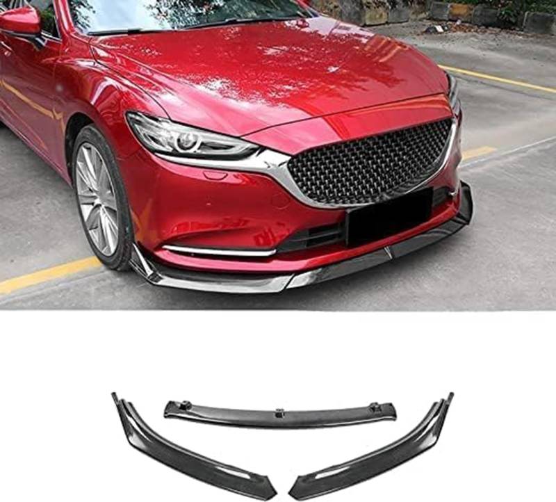 Auto Frontlippe Spoiler für Mazda 6 2019 2021 2022, Frontstoßstangen Lippenkörper Autoteile Autoantikollisionsschutz von REROM