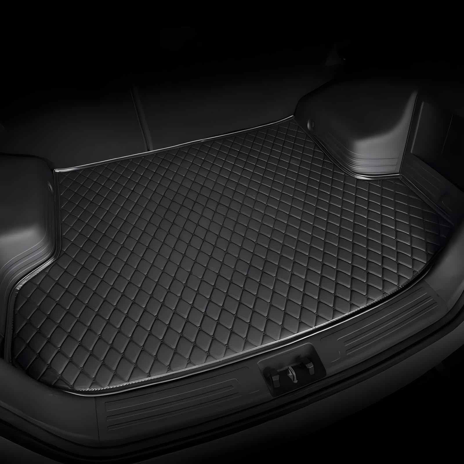 Auto Kofferraum Schutzmatte für VW Golf Ⅷ Variant (CD) 2020-2021 2022 2023+, Cargo Teppich Kratzfest rutschfest Kofferraum Schutzmatten Innere Zubehör,- Black von REROM