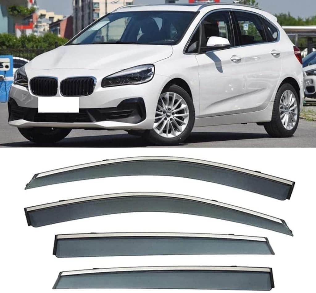 4 Stück Windabweiser Auto, Für BMW F45 2017-2022 Regenabweiser Autofenster Regenschutz Autofenster visiere Autozubehör von RESKIU