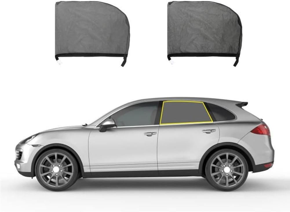 Auto Sonnenblende für MG ZS MG4 MG5 ZS EV 2022 2023, Autofenster Sonnenschutz Seitenscheibe Anti-UV Seitenfenster Sonnenblende UV Schutz, B-Rear-Window von RESKIU