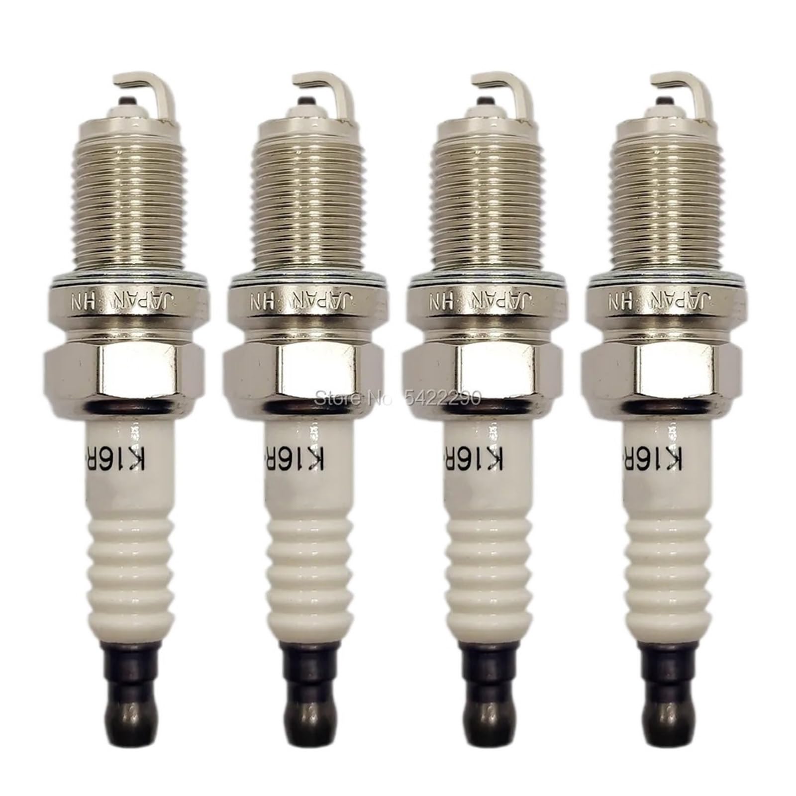 Zündkerze 4–6 Stück K16R-U11 3120 U-Groove Nickel-Zündkerze, kompatibel mit 4Runner Celica MR2 Matrix Previa Prius Avensis Autoteile und Zubehör(4pcs Spark Plug) von REUEHDS