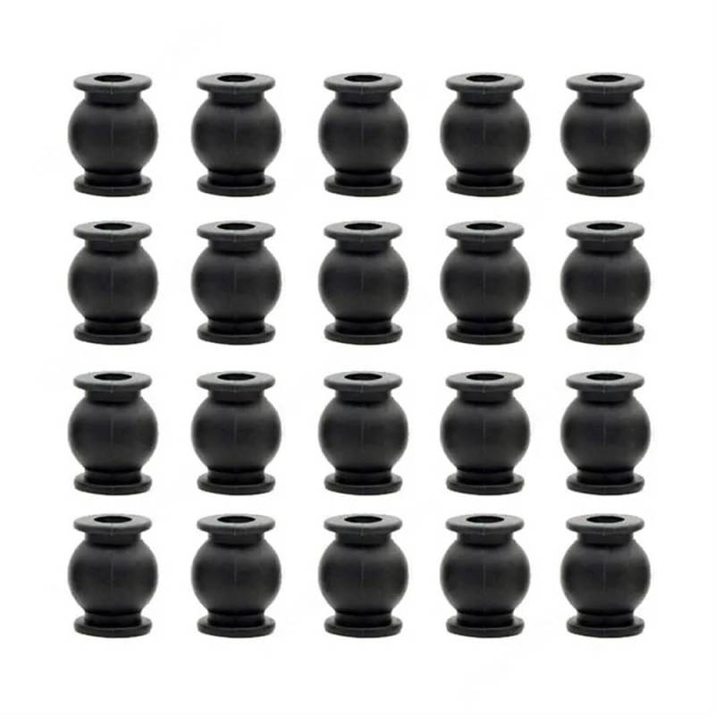 20PCS Anti Vibration Gummi Dämpfer Bälle Kompatibel Mit CC3D APM RC FPV Drone Dämpfung Spalten Kompatibel mit Flight Controller(LARGE TYPE BLACK) von REUISAX