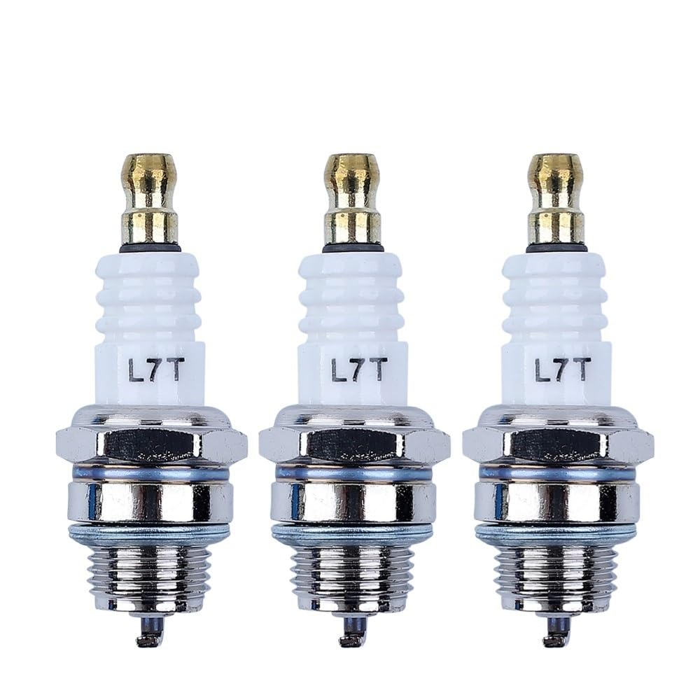 3 Stück Stecker L7T 2 Takt kompatibel mit B S Motor Motor Rasenmäher Garten Werkzeug Teile von REUISAX