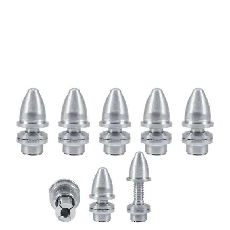 5Pcs RC Aluminium Bullet Adapter Halter Kompatibel Mit Bürstenlosen Motor Prop 2mm 2,3mm 3mm 3,17mm 4mm 5mm Kompatibel Mit Flugzeug(5PCS 4.0MM) von REUISAX