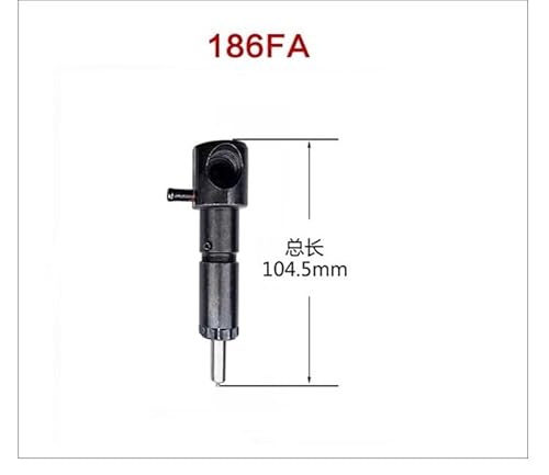 Kraftstoffinjektorbaugruppe für 170F 173F 178F 186FA 188F 192F Dieselmotor, kompatibel mit K KAMA 5KW Dieselgenerator und ähnlichen Modellen(186FA) von REUISAX