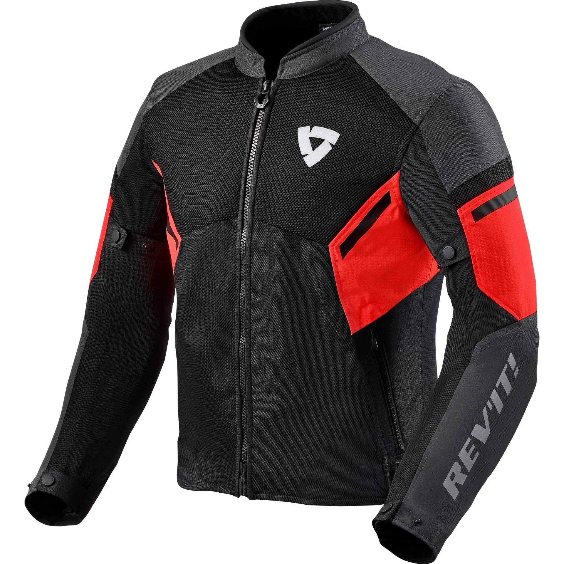 REV'IT! GT-R Air 3 Textiljacke schwarz/neonrot S Herren von REV'IT!