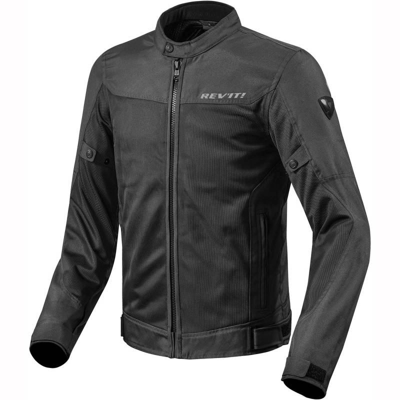 REV'IT! Motorradjacke mit Protektoren Motorrad Jacke Eclipse Textiljacke schwarz L, Herren, Tourer, Ganzjährig von REV'IT