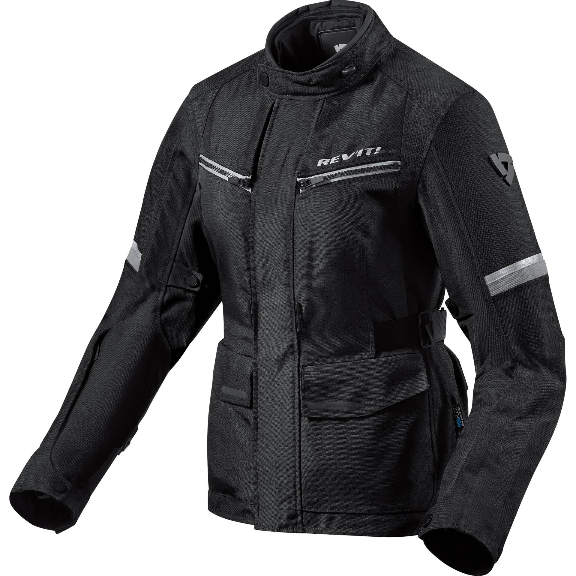 REV'IT! Outback 3 Damen Textiljacke schwarz/silber 42 Damen von REV'IT!