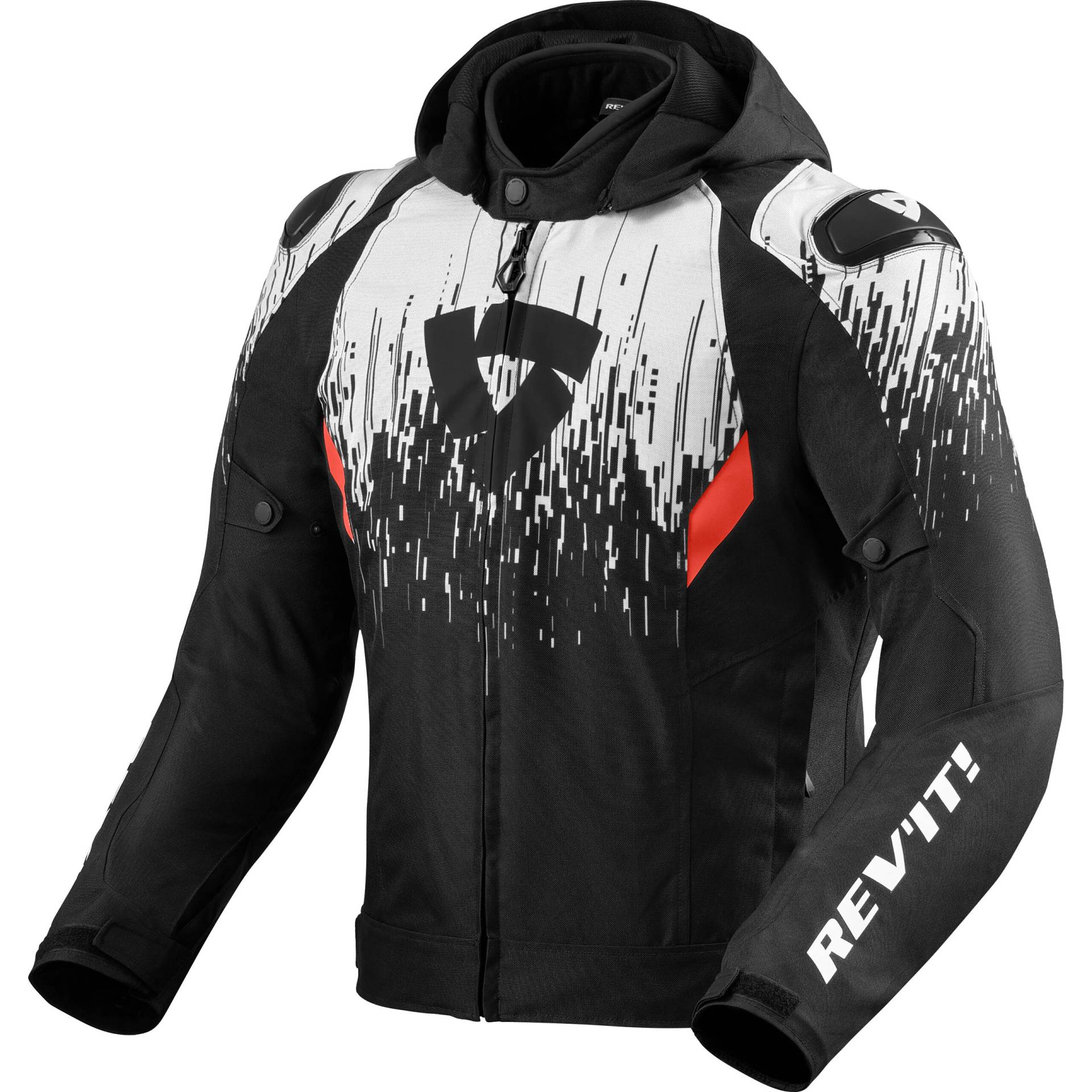 REV'IT! Quantum 2 H2O Textiljacke schwarz/weiß L von REV'IT!