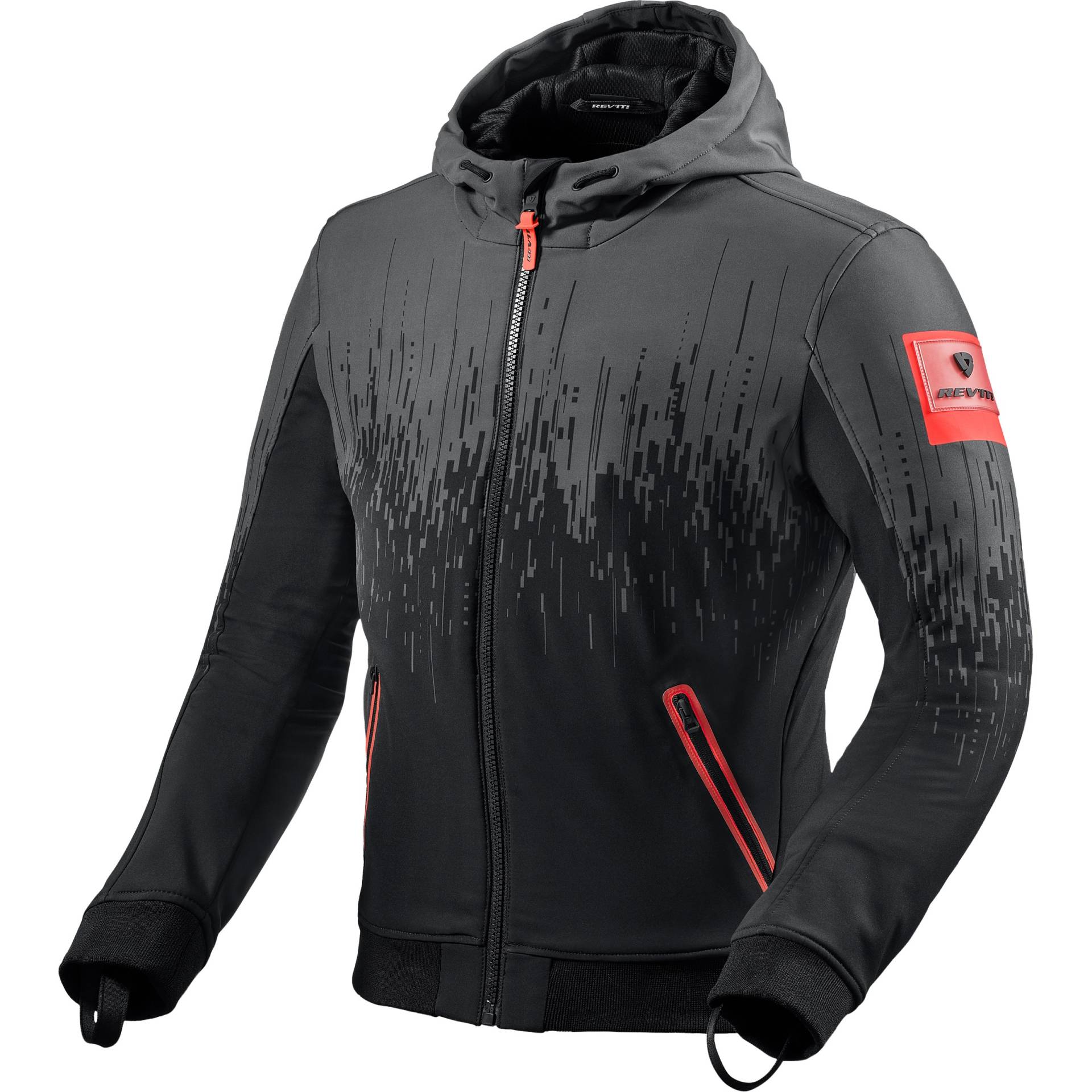 REV'IT! Quantum 2 WB Textiljacke schwarz/neon-rot L von REV'IT!