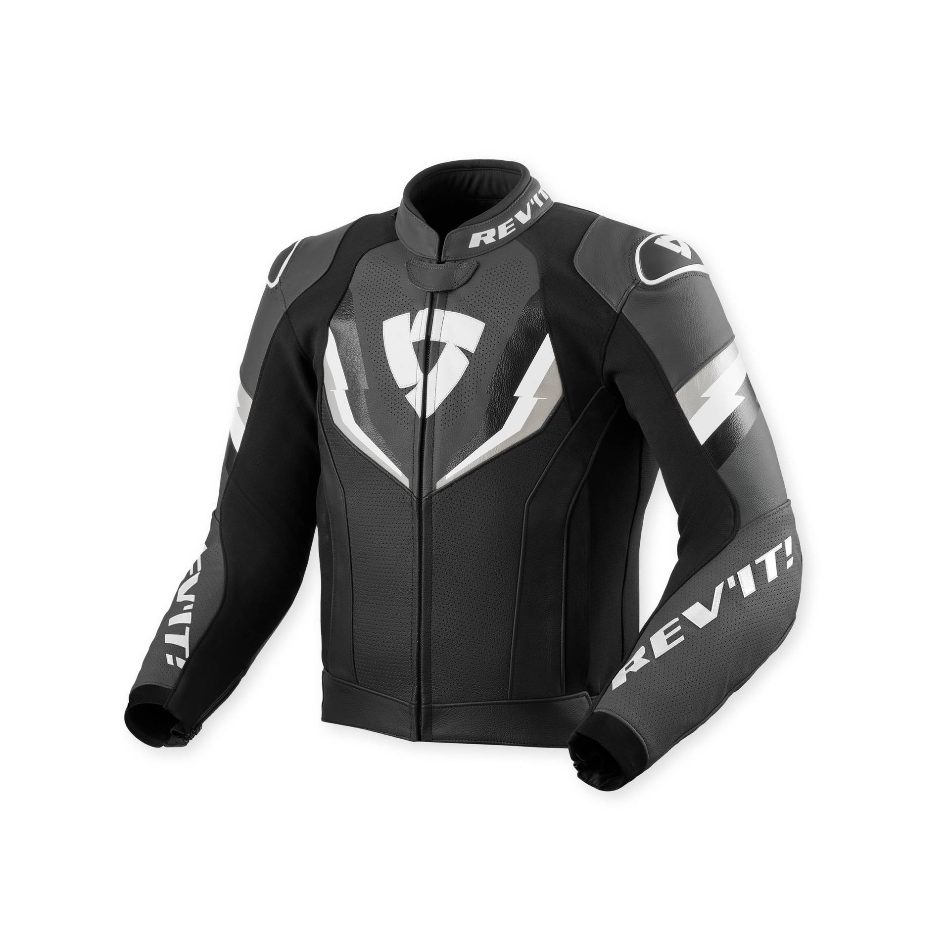 REV'IT! Quantum 3 Lederjacke schwarz/anthrazit 50 Herren von REV'IT!