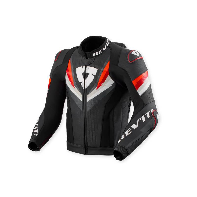 REV'IT! Quantum 3 Pro Lederjacke schwarz/rot 46 Herren von REV'IT!