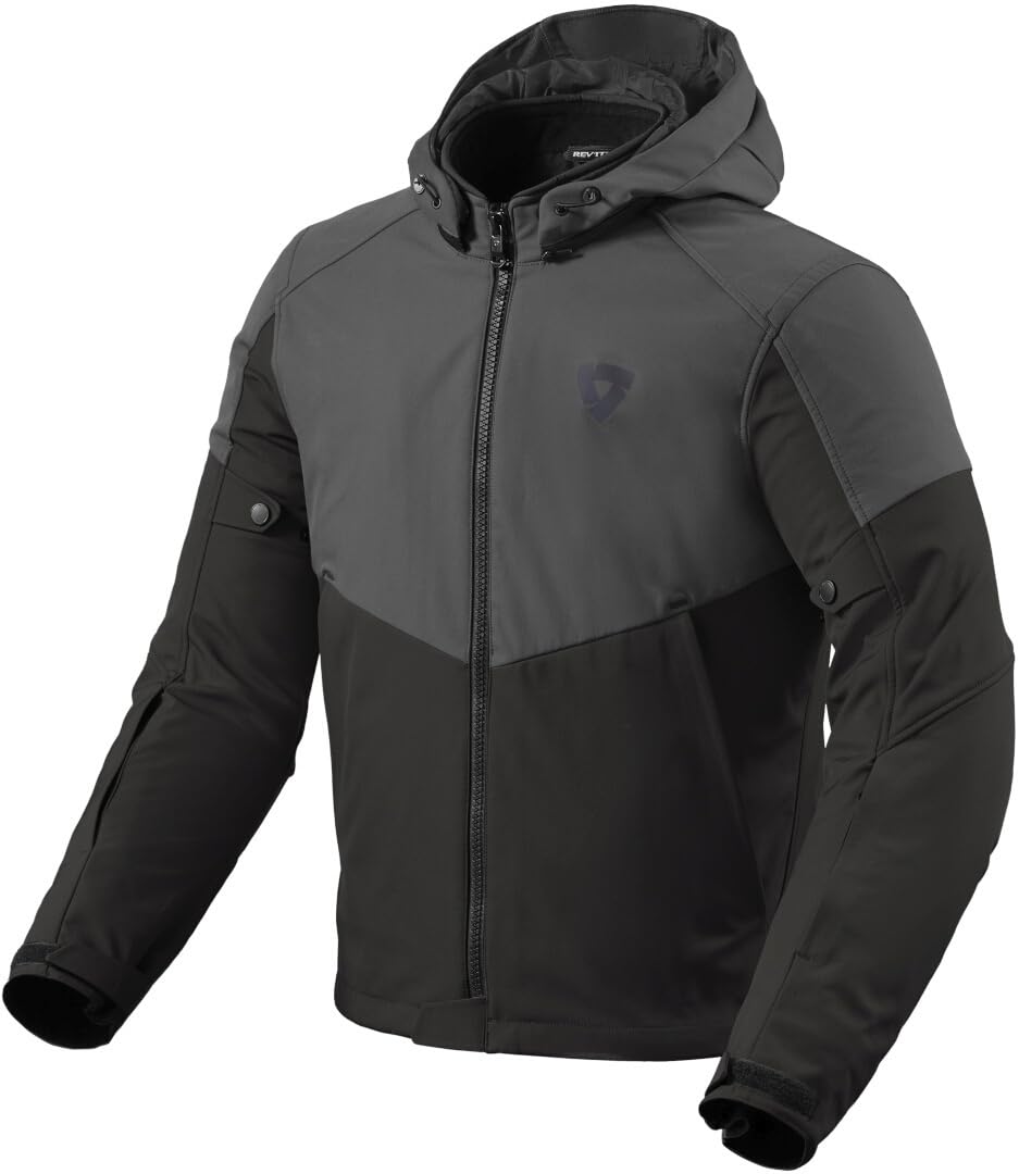 REV'IT! Revit Afterburn H20 Motorrad Textiljacke, schwarz/anthrazit, L von REV'IT!