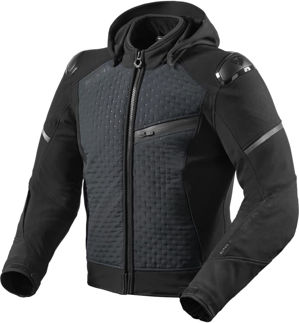 REV'IT! Revit Iridium H2O Motorrad Textiljacke, schwarz, 2XL von REV'IT!