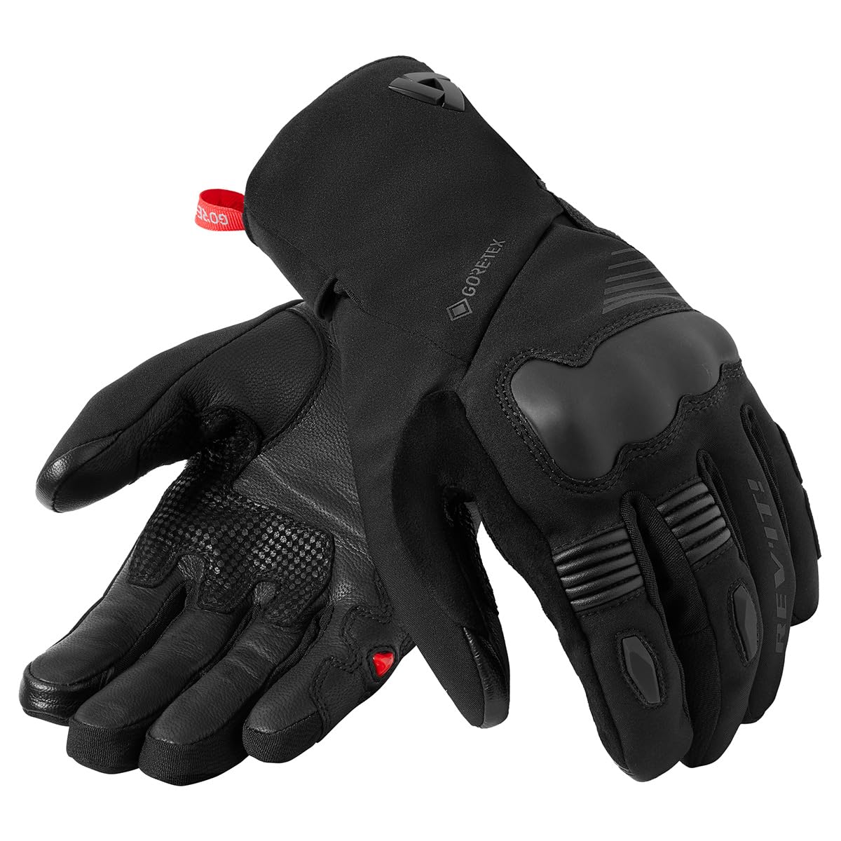 REV'IT! Revit Kryptonite 3 GTX wasserdichte Motorrad Handschuhe, schwarz, S von REV'IT!