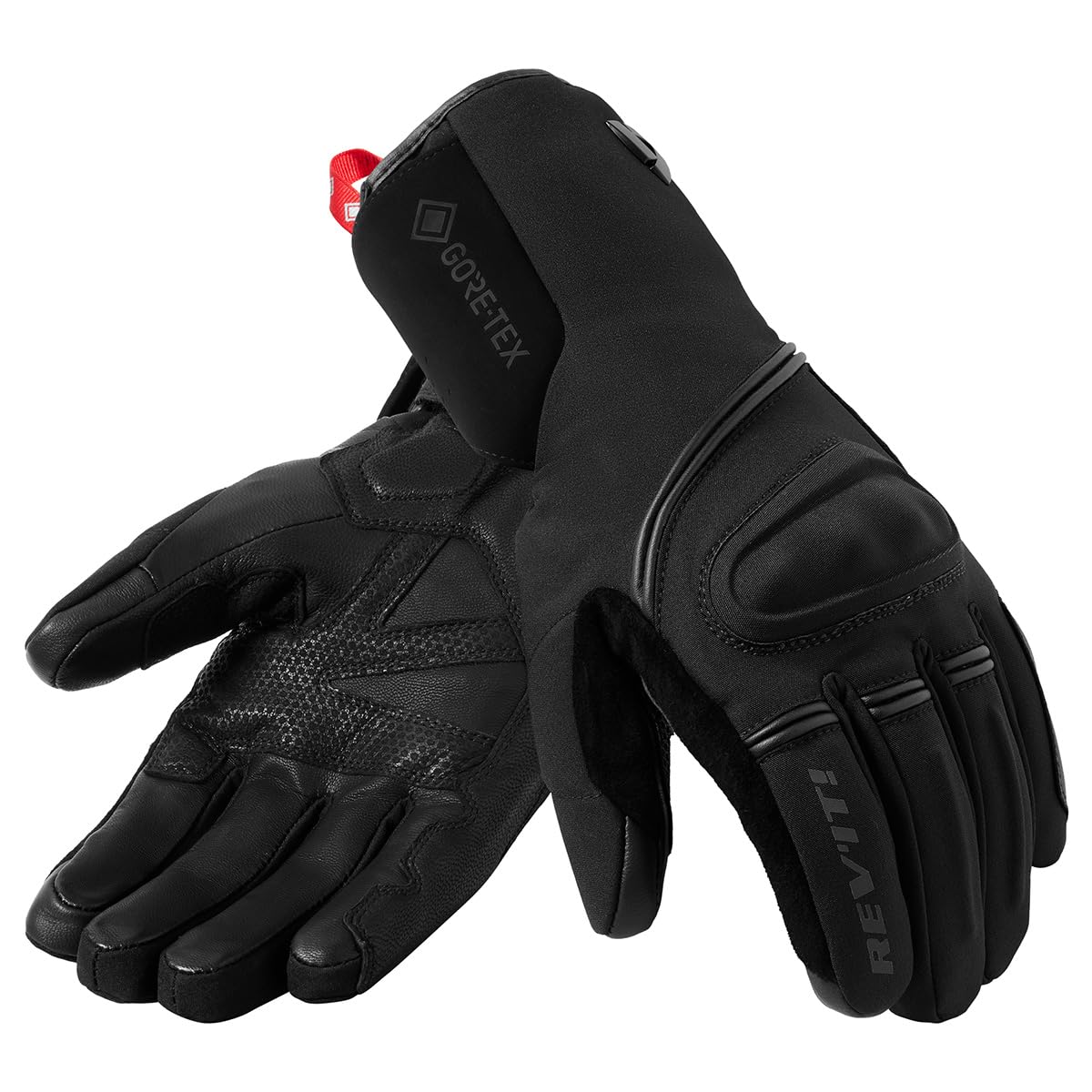 REV'IT! Revit Livengood 2 GTX wasserdichte Motorrad Handschuhe, schwarz, M von REV'IT!