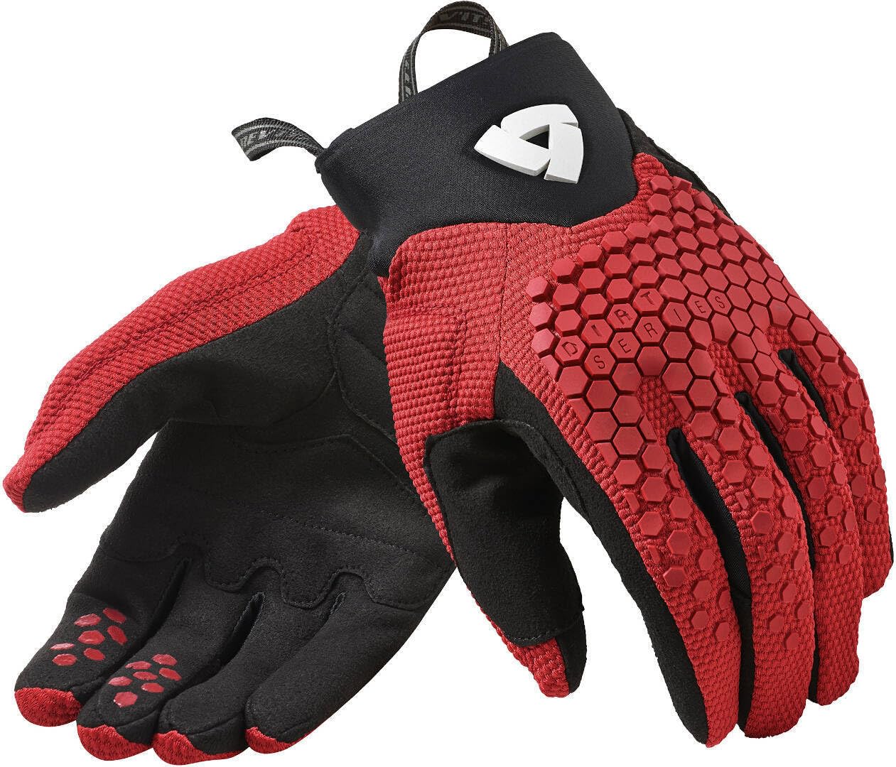 REV'IT! Revit Massif Motorradhandschuhe, schwarz/rot, M von REV'IT!