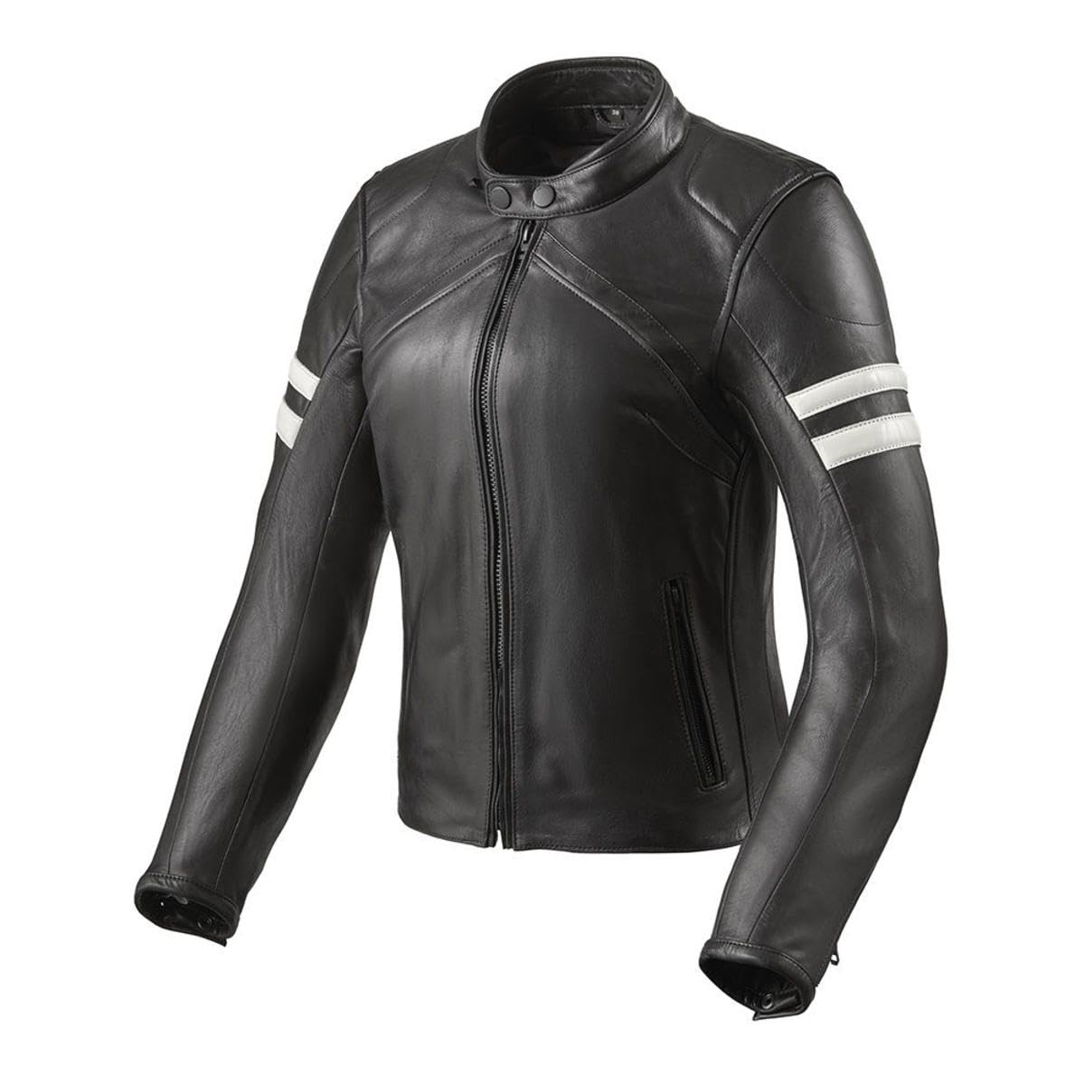 REV'IT! Revit Meridian Damen Motorrad Lederjacke, weiß/grün, 42 von REV'IT!