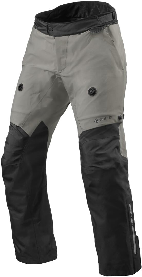 REV'IT! Revit Neptune 3 GTX wasserdichte Motorrad Textilhose, grau/schwarz, 2XL von REV'IT!