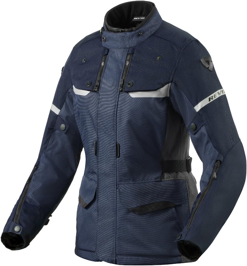 REV'IT! Revit Outback 4 H2O Damen Motorrad Textiljacke, dunkelblau, 44 von REV'IT!