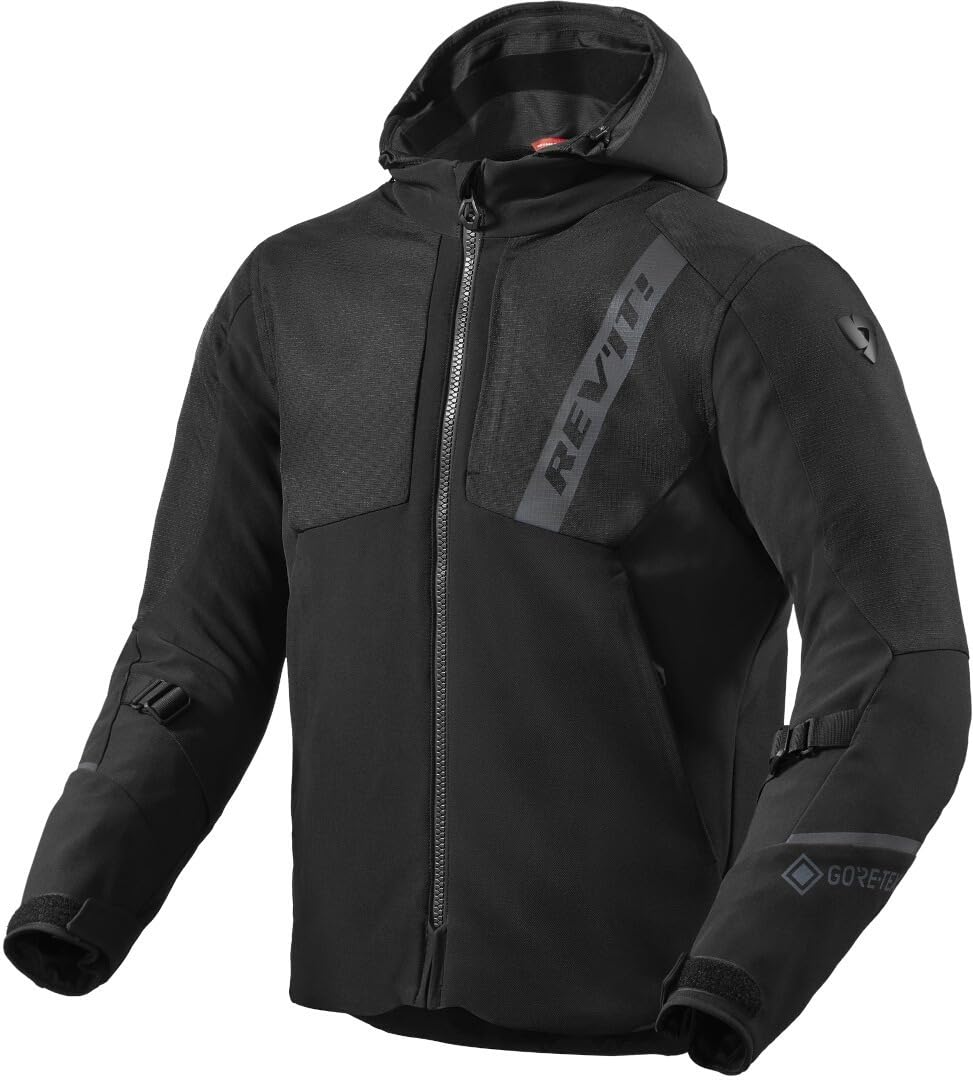 REV'IT! Revit Potential GTX wasserdichte Motorrad Textiljacke, schwarz, 2XL von REV'IT!