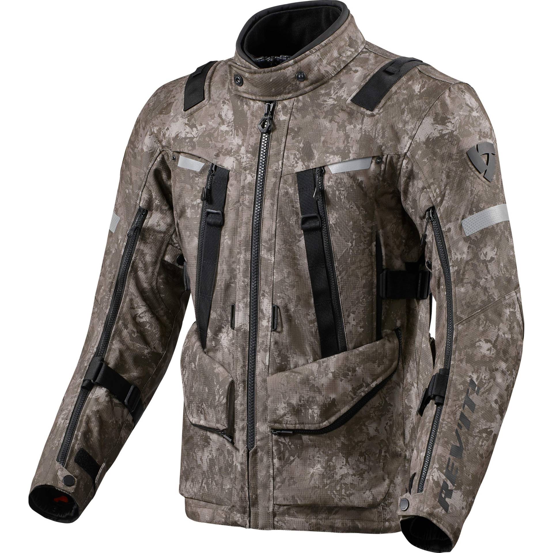 REV'IT! Revit Sand 4 H2O Motorrad Textiljacke, dunkles camouflage, L von REV'IT!