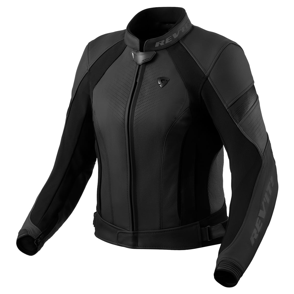 REV'IT! Revit Xena 4 Damen Motorrad Lederjacke, schwarz/grau, 40 von REV'IT!