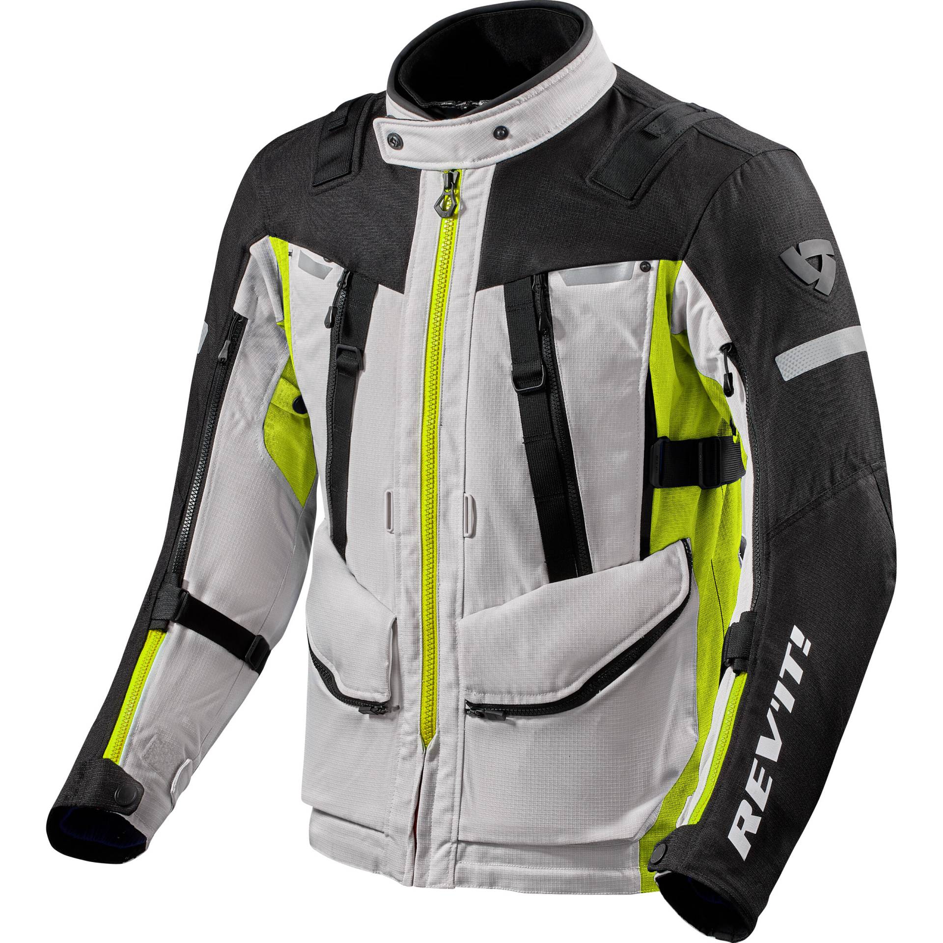 REV'IT! Sand 4 H2O Textiljacke silber/neon-gelb M Herren von REV'IT!