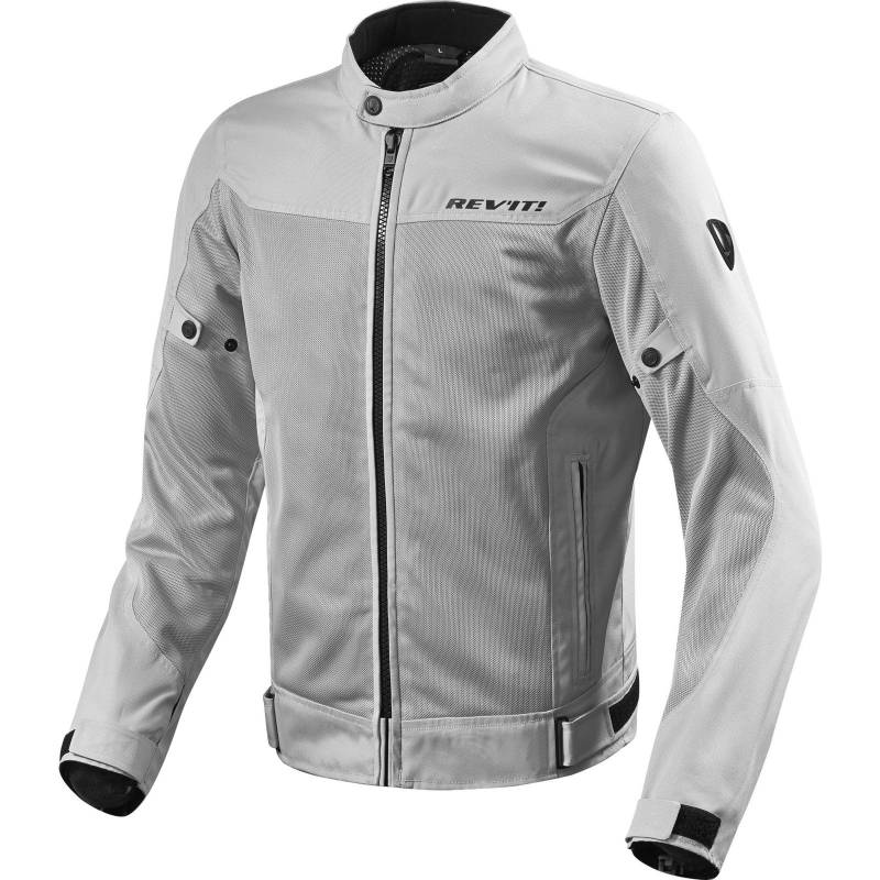 REVIT ECLIPSE Herren Motorrad Textiljacke Touring - silber Größe S von REV'IT!